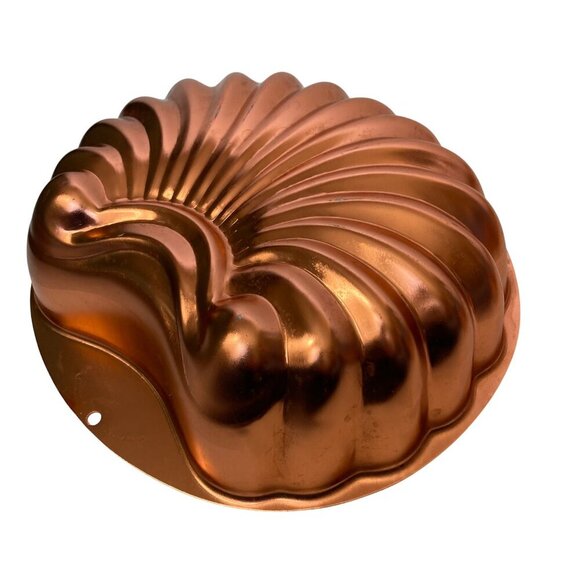 VTG Wear Ever Copper Shell Jello Mold 6 Cup 2980 Farmhouse Coastal Wall Decor - Picture 4 of 5